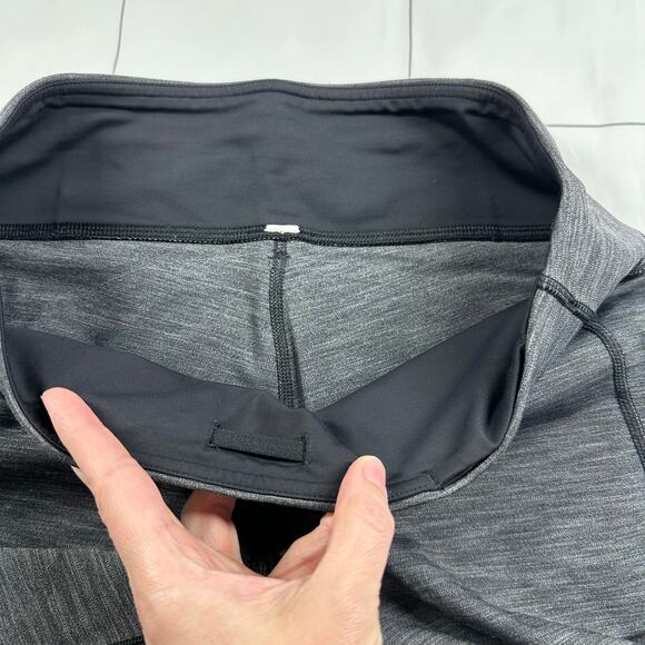 Lululemon Leggings Womens 8 Heathered Gray On Track Run Athletic Workout Gym - Picture 6 of 11